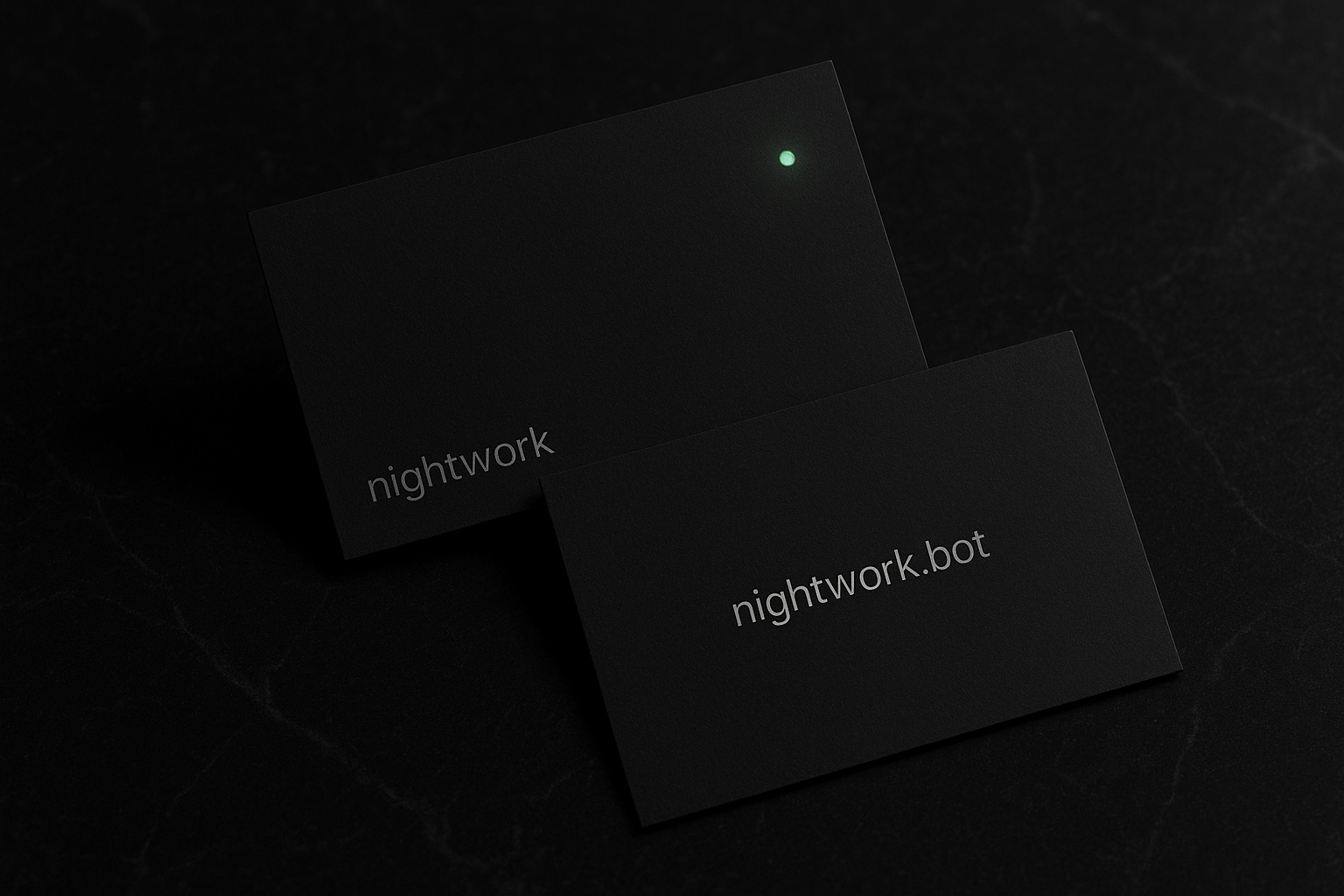 Business card mockup for hearing aid rebrand