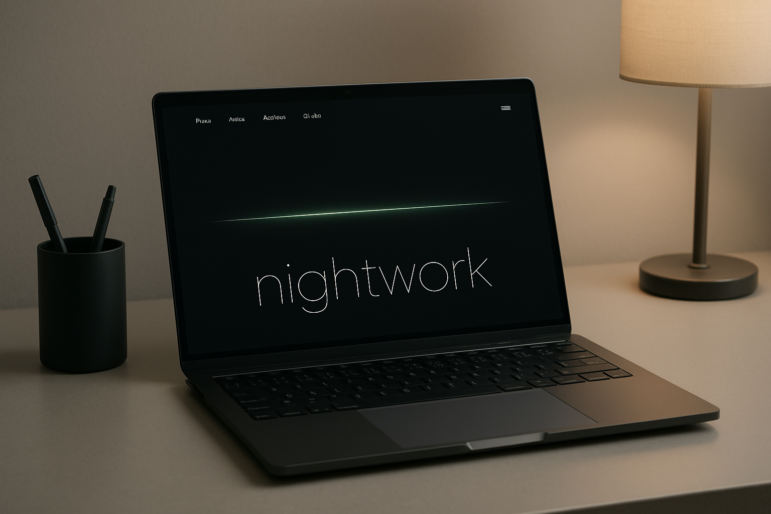 Website design mockup